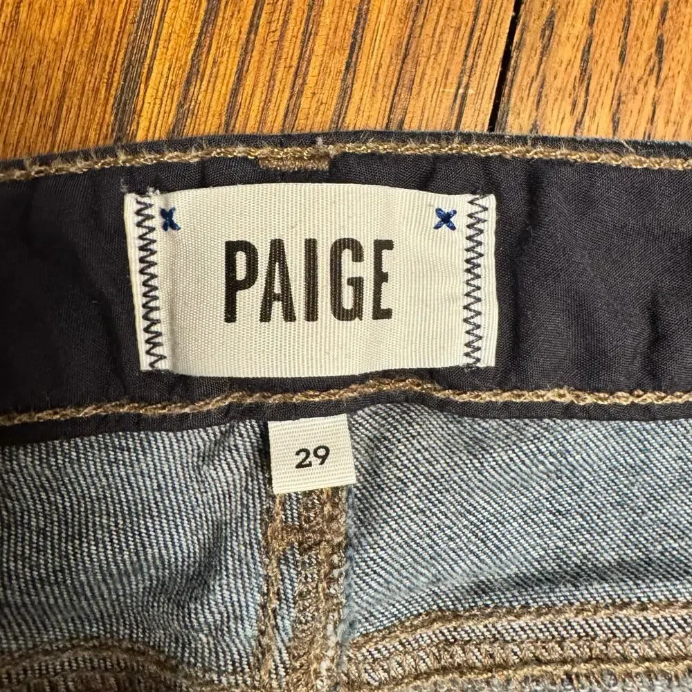 Paige Skyline Ankle Peg Jeans | Size 29 | Dark Wash Slim Fit Stretch Denim - Picture 2 of 12